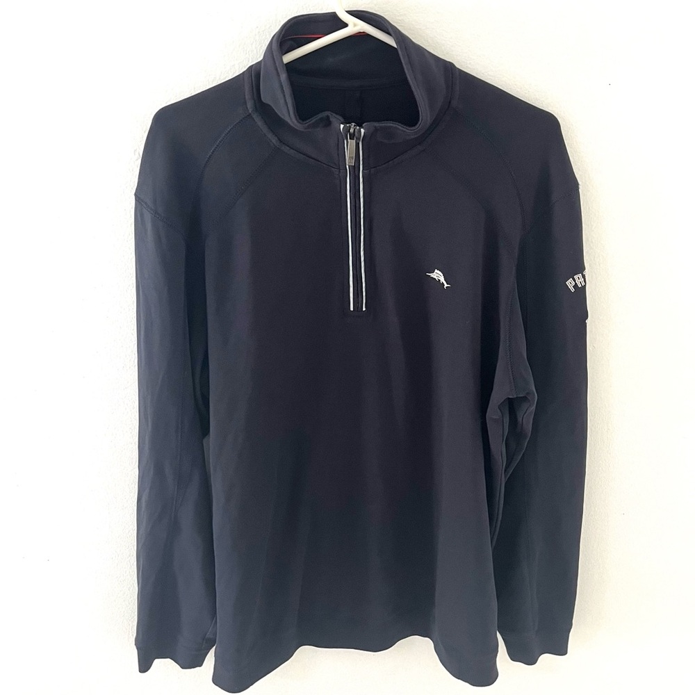 Tommy Bahama x NFL New England Patriots Quarter-Zip Pullover, Size: Medium
